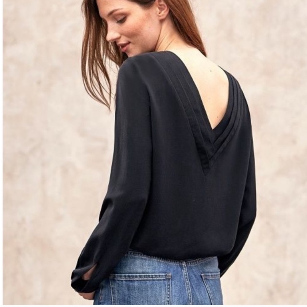 Sezane Silk Pisa Blouse